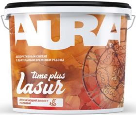 Декоративный Состав Aura Dekor Lasur Time Plus 2.5кг Матовый, Лессирующий для Художественной Отделки / Аура