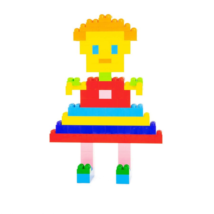 Конструктор "Великан" (180 элементов) (в мешке)