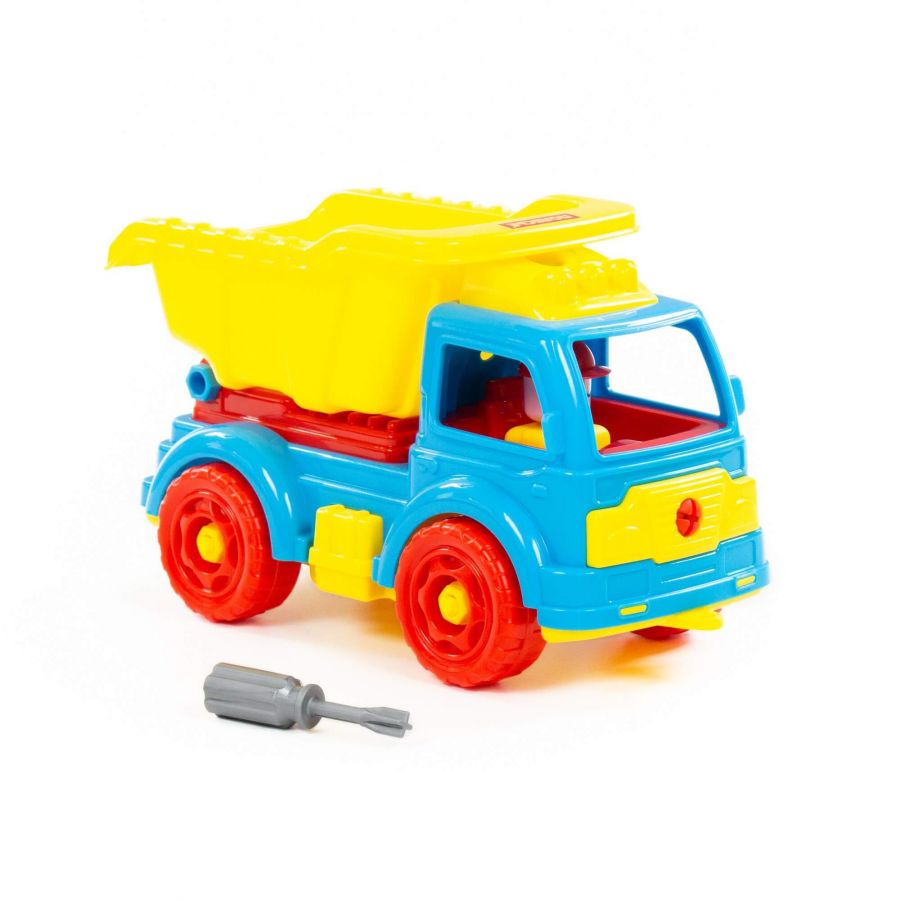 Конструктор-транспорт "Автомобиль-самосвал" (27 элементов) (в коробке)