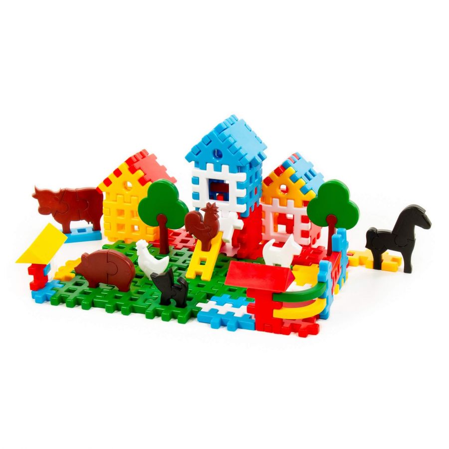 Конструктор "Фермер" (112 элементов) (в мешке)