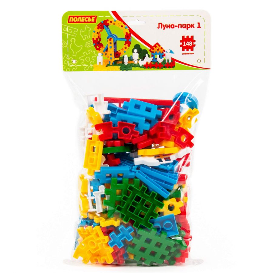 Конструктор "Луна-парк 1" (148 элементов) (в мешке)