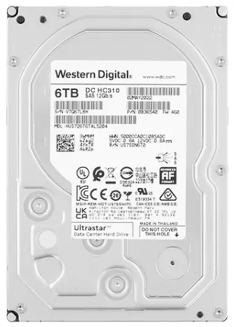 LFF (3.5") Серверный HDD WD Ultrastar DC HC310 HUS726T6TAL5204