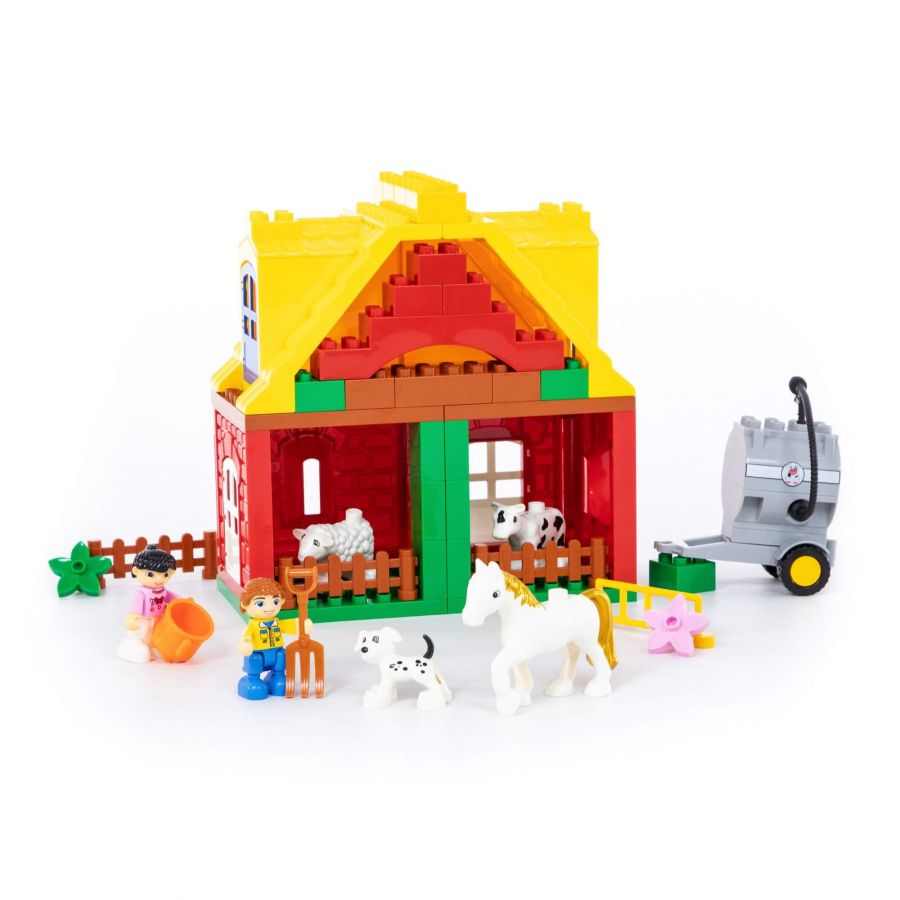 Конструктор "Макси" - "Весёлая ферма" (65 элементов) (в коробке)