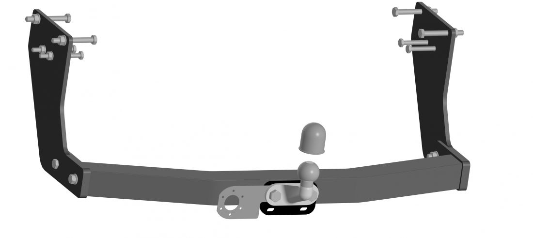 Фаркоп Sollers Atlant (короткая база) 2022- фланцевое крепление шара