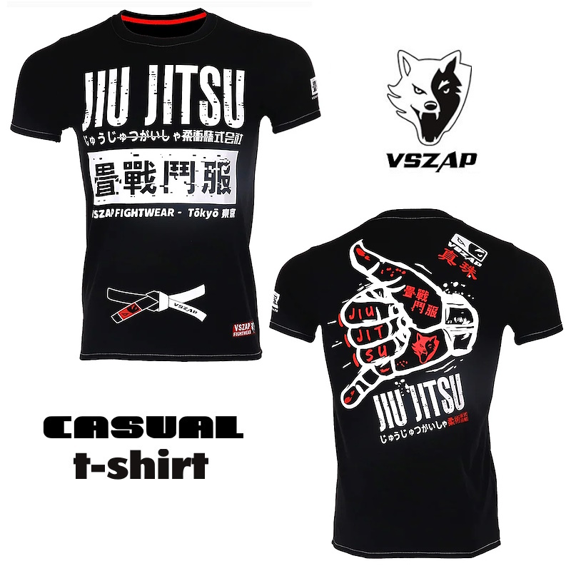 Футболка VSZAP "JIU-JITSU" BLACK-W