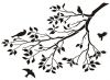 Трафарет Виниловый Stmdecor ВЕТВЬ ДЕРЕВА XO-002A 600*900*0.4 мм.