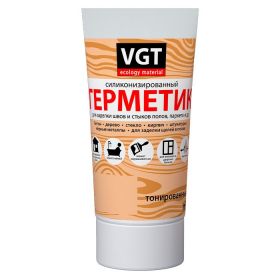 Герметик Силиконизированный VGT 0.28кг Белый для Герметизации Швов и Стыков Полов, Паркета и др / ВГТ.