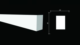Молдинг Decor-Dizayn DD611 Белая Лепнина Д3000хВ30хТ20 / Декор Дизайн.
