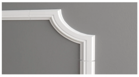 Декоративный Уголок  4шт Decor-Dizayn C1-DD603 Белая Лепнина Д150хВ32хТ10 / Декор Дизайн.