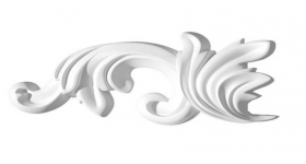Завершающий Элемент 2шт Decor-Dizayn H1-157A LR Белая Лепнина Д124хВ19.5хТ54 / Декор Дизайн.