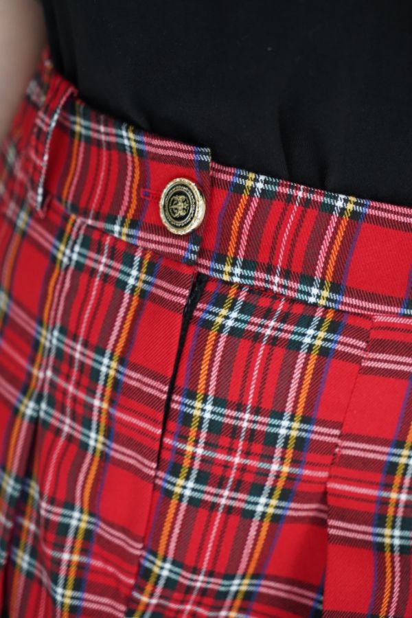 Юбка  в красную клетку