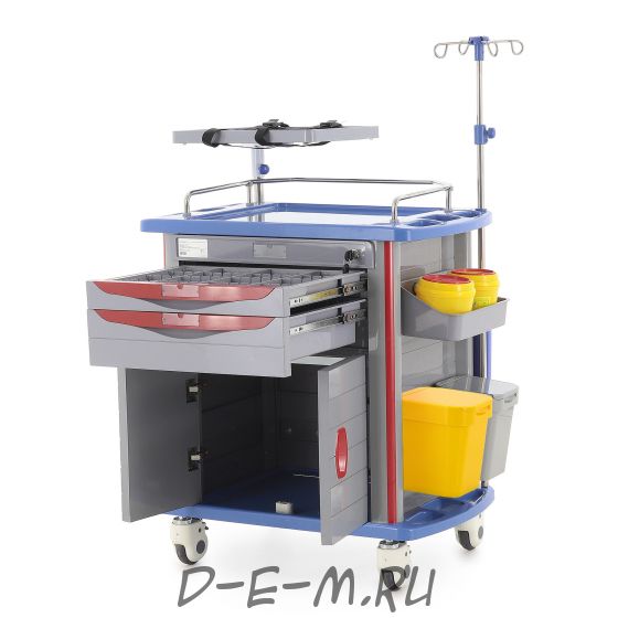 Тележка медицинская MedMos ЕТ850-02 (ТМ-021АН-00)