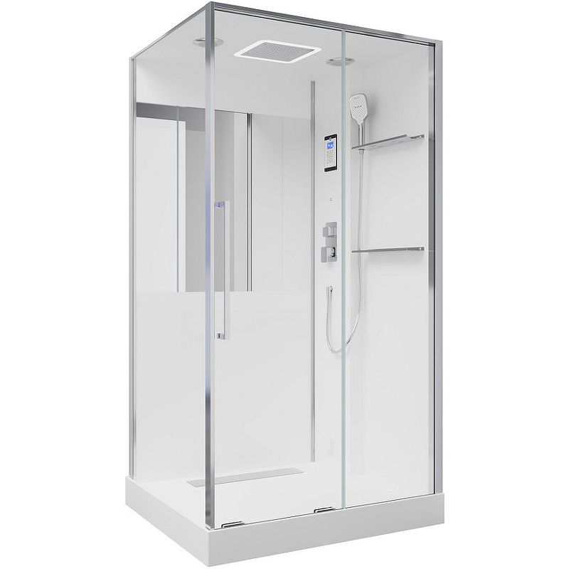 Изображение Душевая кабина Black&White Galaxy G8898 115х90 889800 с паром без гидромассажа