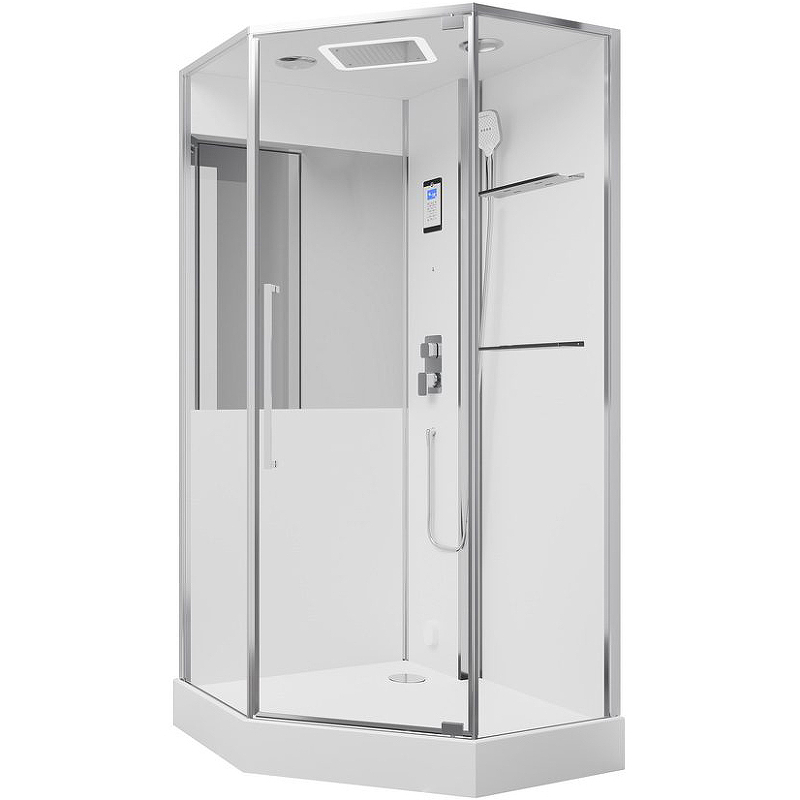 Изображение Душевая кабина Black&White Galaxy G8895 100х100 889500 с паром без гидромассажа