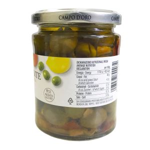 Оливки в цитрусовом маринаде Campo d'Oro Olive Condite Agli Agrumi di Sicilia 290 г - Италия