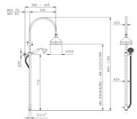 Душевая стойка Nicolazzi Doccia 5712WSGO30 схема 2