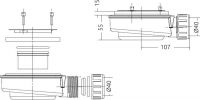 Сифон для поддона Radaway HS1 схема 2