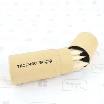 наборы цветных карандашей с логотипом