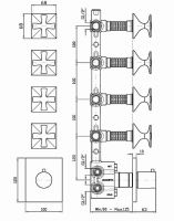 Смеситель Zucchetti Bellagio для ванны и душа ZB1662 схема 1