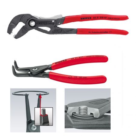 Щипцы для стопорных колец и хомутов