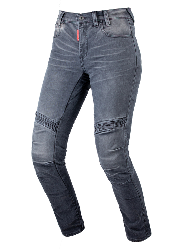 EF56 Мотоджинсы SNAKE LADY EVO , жен., Regular fit, Cordura Denim стрейч, Чёрный, Enzim wash