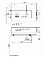 Встраиваемый сенсорный смеситель для раковины Zucchetti Rubinetti Elettronici ZIN079 схема 2