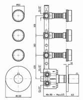 Смеситель Zucchetti Savoir для душа ZSV661 схема 1