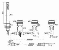 Смеситель Zucchetti Savoir для душа ZSA484 схема 1