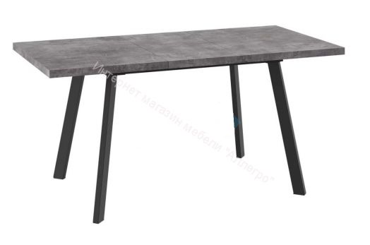 Стол Dikline HB120PRO Дымчатая керамика ЛДСП/опоры черные