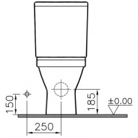 Унитаз-компакт напольный 9736B003-1162 VITRA S50 схема 7