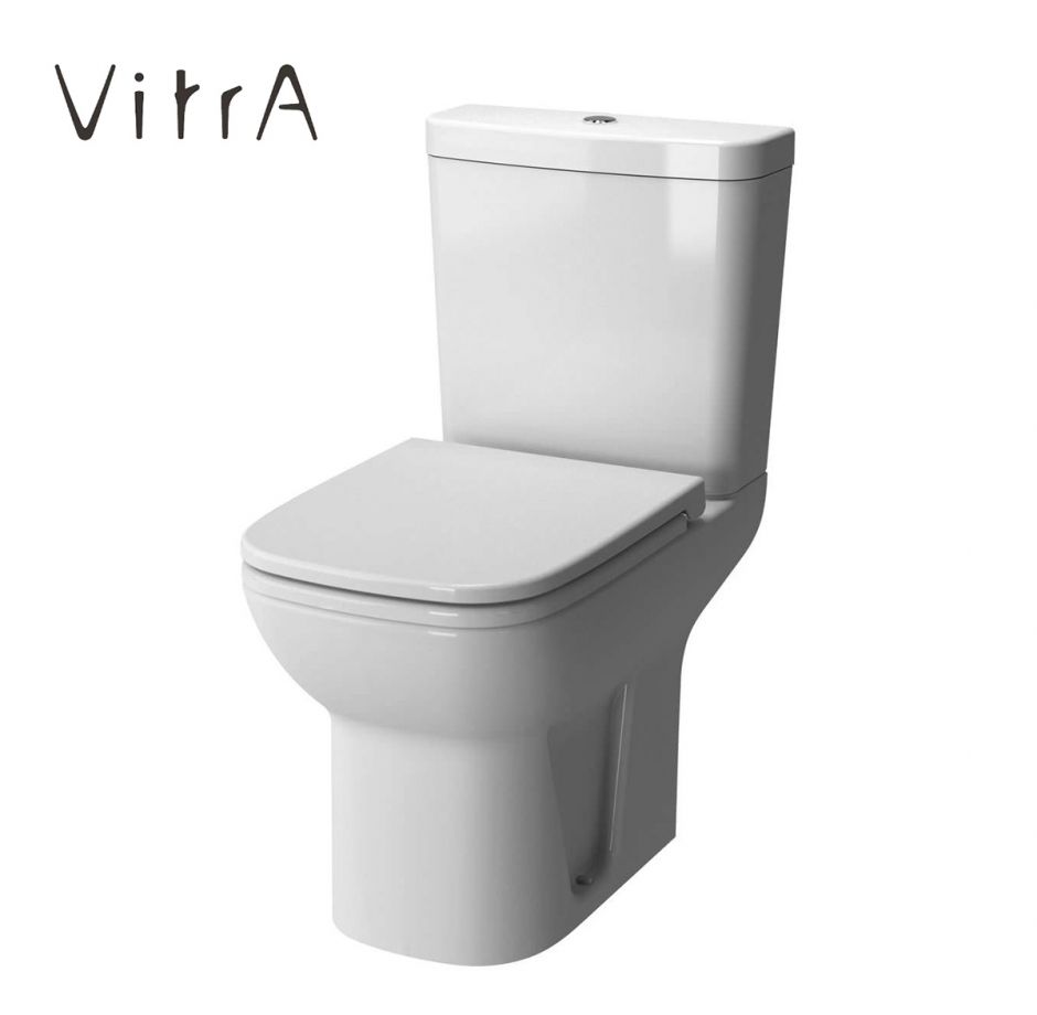 Унитаз напольный компакт VITRA S20 9819B003-7202 с керамическим бачком и сиденьем ФОТО