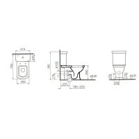 Унитаз-компакт VITRA Serenada 9722B003-1163 схема 3