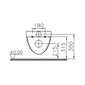 Унитаз подвесной 4305B003-0075 VITRA Form 500 схема 6