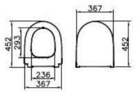 Комплект инсталляция и унитаз 9830B003-7207 Sento L-Box set VITRA схема 11