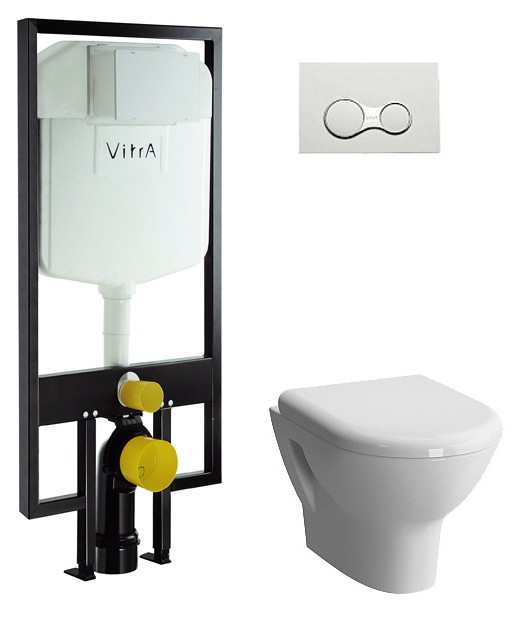 Изображение Комплект инсталляция и унитаз 9012B003-7206 VITRA