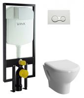 Комплект инсталляция и унитаз 9012B003-7206 VITRA схема 1