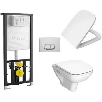 Изображение Комплект инсталляция и унитаз 9004B003-7204 VITRA S20