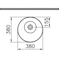 Накладная раковина на 38 см 4421B003-0016 VITRA Geo схема 5