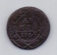деньга 1745 года Редкий год