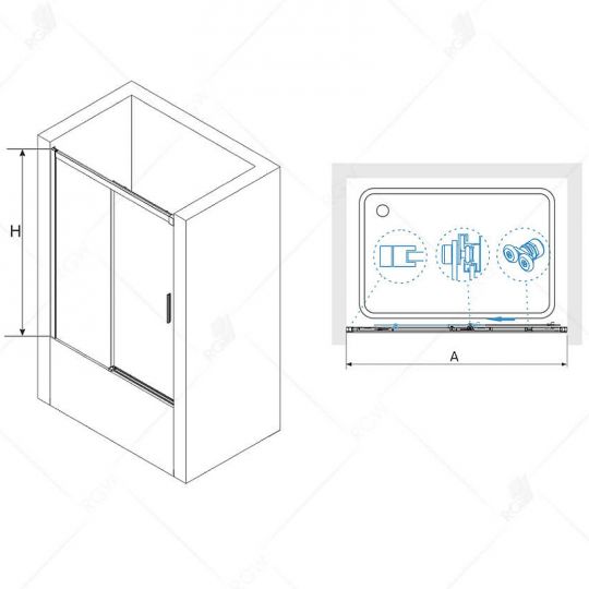 Шторка на ванну RGW Screens SC-45 180x150 34114518 ФОТО