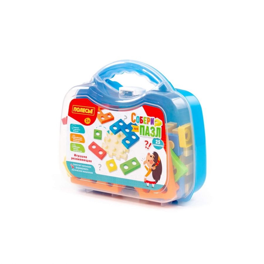 Игрушка развивающая "Собери пазл" №9 (25 элементов) (в чемоданчике малом)