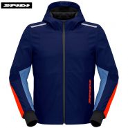 Куртка Spidi Hoodie Armor Light, Темно-сине-Красная