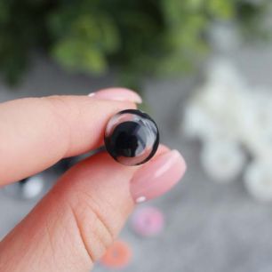 Глазки с заглушкой и цветной радужкой, 20 шт.(10 пар) 12 мм.