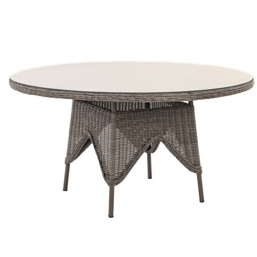 Комплект садовой мебели AMARO (Кресло 6шт, стол d150хH76) (Графит)