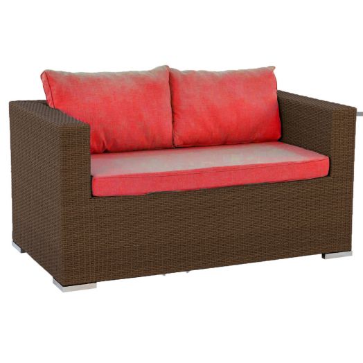 Диван GRAND 2-местный с комплектом подушек (Кофейный)