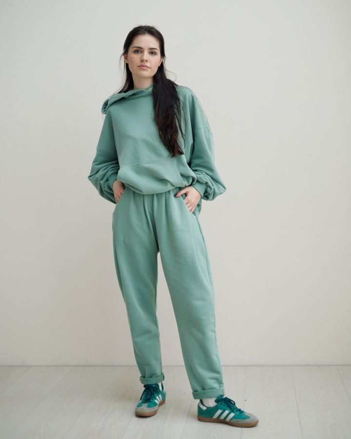 Худи оверсайз полынь