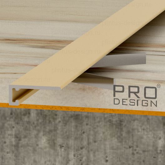 Pro Design Mini щелевой плинтус 7067 золото