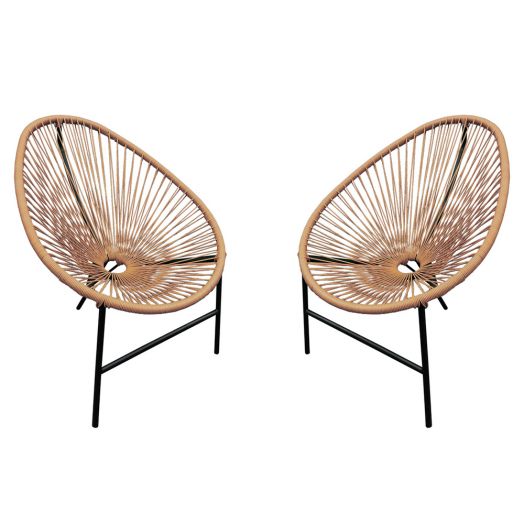 Комплект ACAPULСO (2 стула, стол) (Прут soft бежевый)