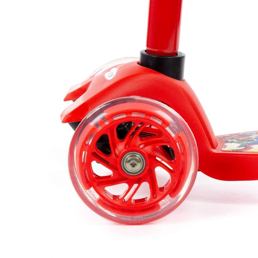 # 0072 Детский самокат (с наклейкой V1) (красный) (в коробке)