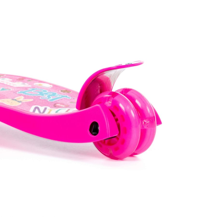 # 0072 Детский самокат (с наклейкой V2) (малиновый) (в коробке)